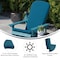 Flash Furniture White Adirondack Chairs with Teal Cushions, 2PK 2-JJ-C14501-CSNTL-WH-GG - alternate 8